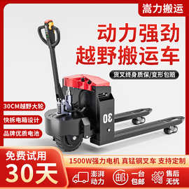 全自动2吨3吨液压装卸搬运托盘工地爬坡越野仓库工厂地牛电动叉车