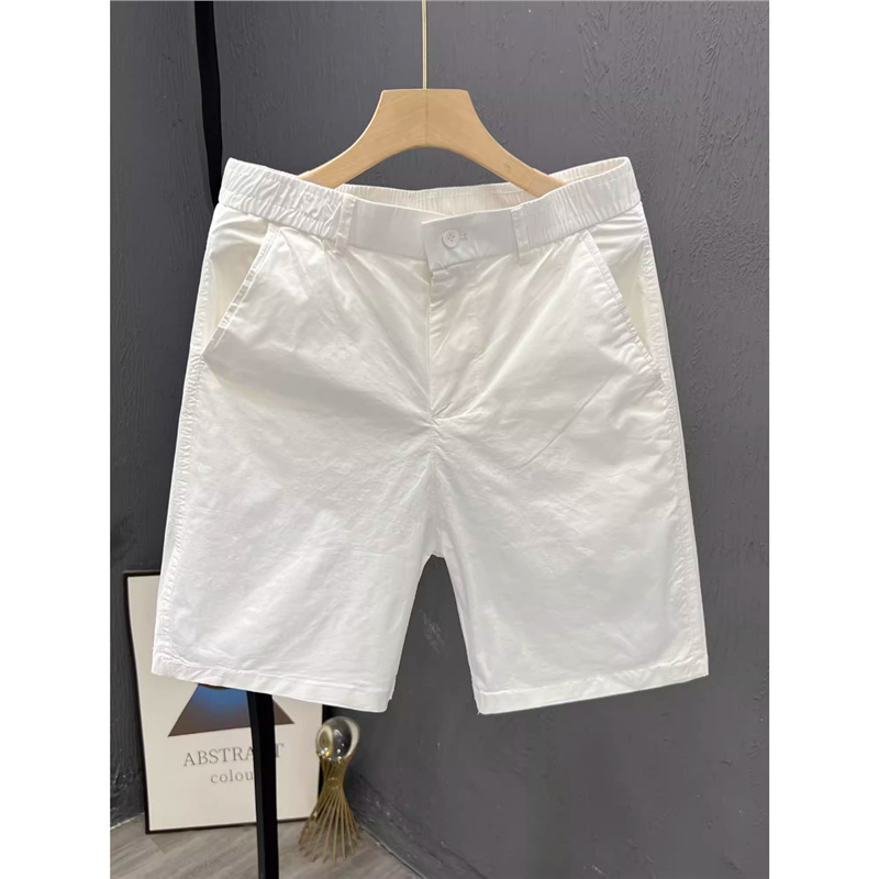 Men's business casual shorts, summer trendy versatile white mid-length pants, thin loose-fitting sports shorts Men's business casual shorts, summer trendy versatile white mid-length pants, thin loose-fitting sports shorts