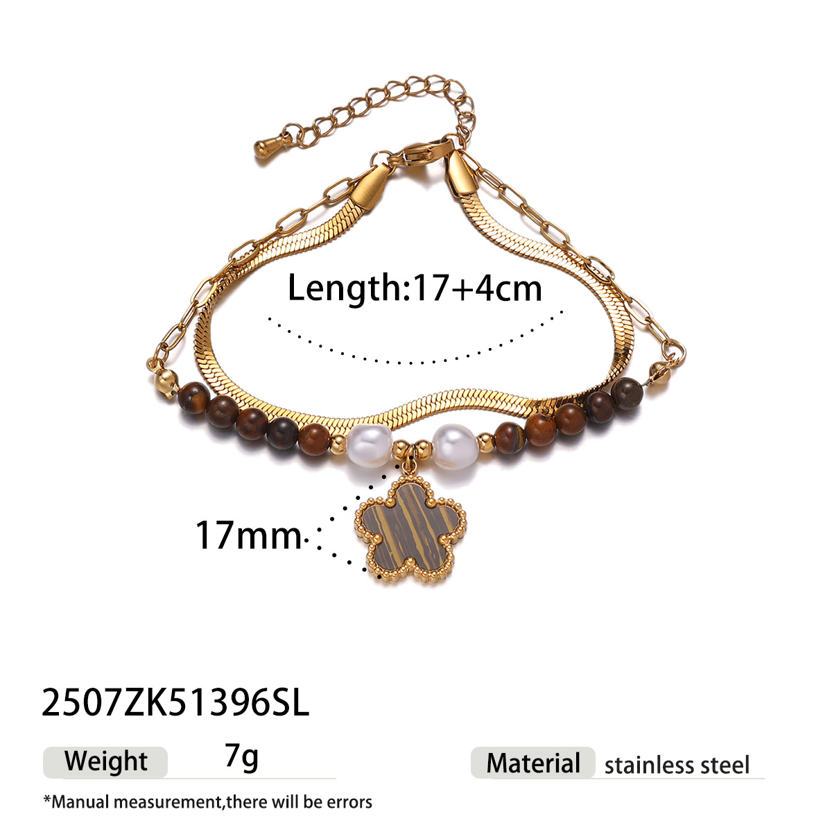Tina Europa y los Estados Unidos pulsera de acero inoxidable nicho de cuatro hojas de sol cadena cubana cadena de hueso de serpiente cruzada fronteriza joyería de mano caliente mujer