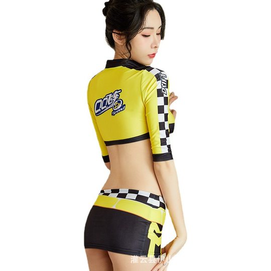 Sex uniform seduces flying small orange sexy racing uniform split cos sexy passion SAO a generation of hair