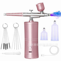 酸素注入器の顔の高圧のナノ美容器の補水スプレーガンは卸売りの精華の柔らかい肌の家庭用の霧化の器具を持ちます。