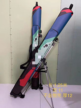 硬殼PU魚竿包漁具包台釣手桿包大容量防水帶支架釣傘收納釣具桿包