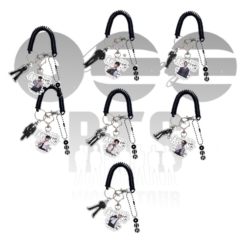 Bts Trendy Acrylic Charms Korean Star New Album Support Keychain