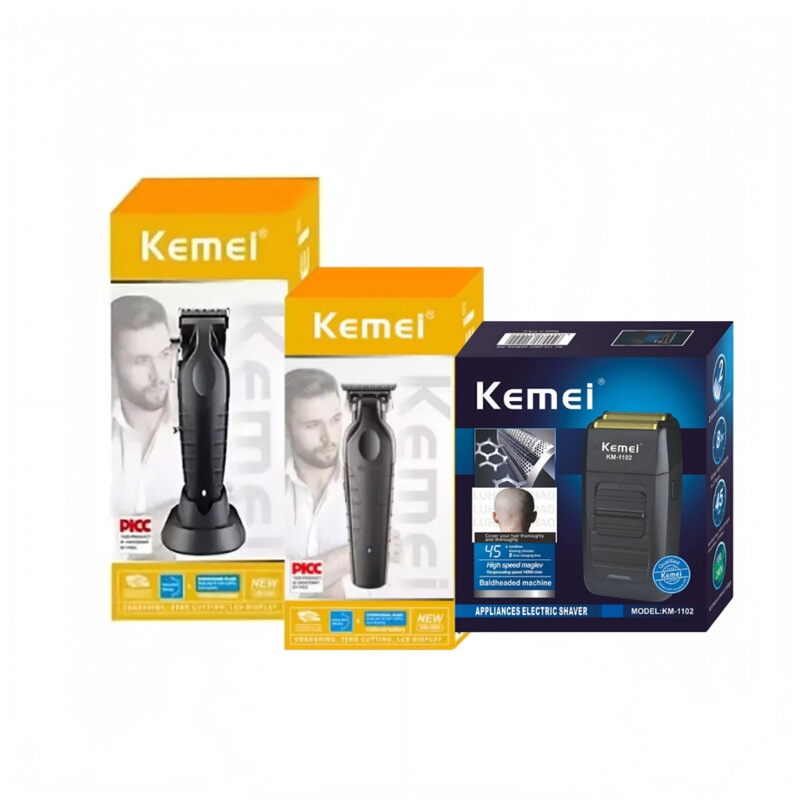 Kemei KM-2296/KM-2299/KM-1102 专业剃须修发电动理发器套装|undefined