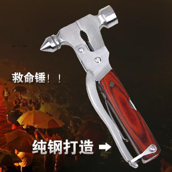 martillo salvavidas multifuncional para romper ventanas de reloj de hacha de seguridad herramienta de martillo de escape cónico reloj de ruptura de ventanas equipo de seguridad