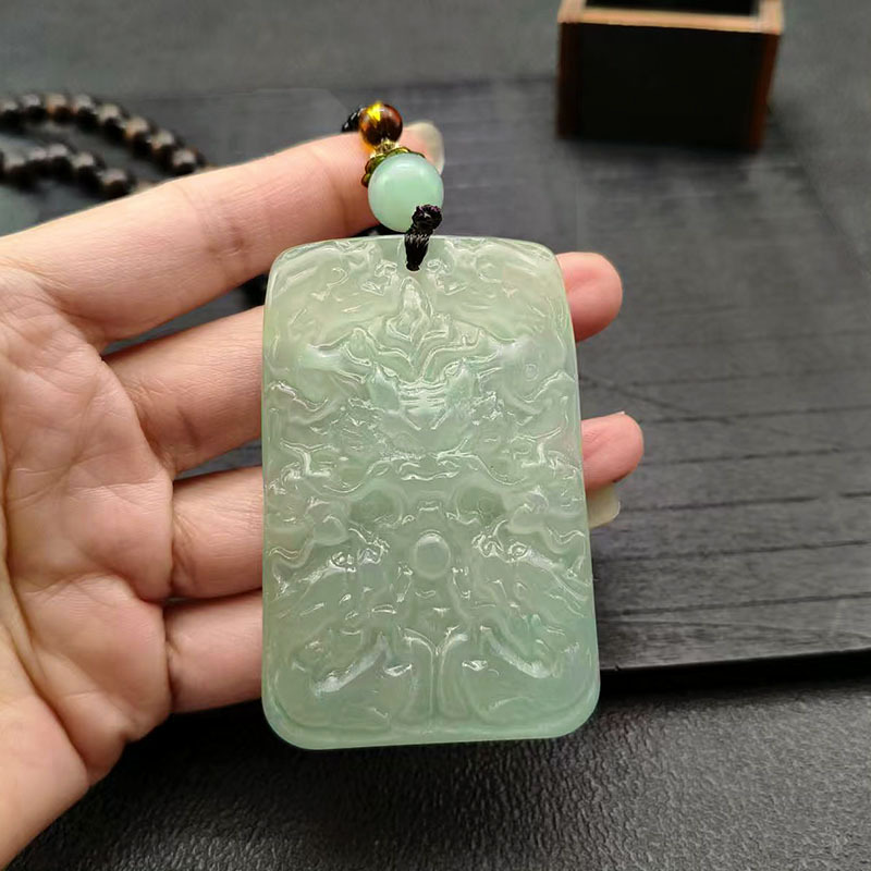 Luminous Dragon Brand Necklace Accessories Men's and Women's Decorative Autumn and Winter Ethnic Style Nine Dragons Brand Pendant Sweater Chain Manufacturer Wholesale