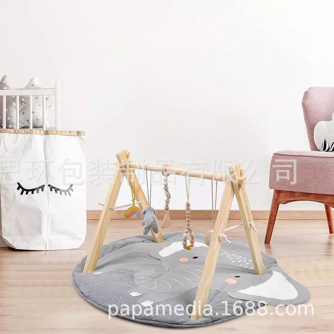 Factory Customized Baby Play Gym with Foldable Mat Frame Activity Center Easy to Install and Clean