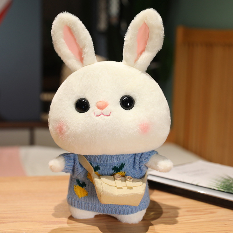 Blue sweater, bag