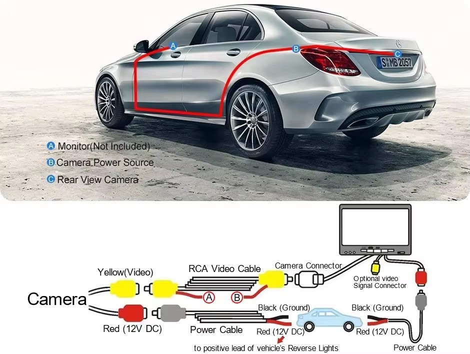 Suitable for Bmw E60E39E90E82E61X1E84X5E70E92E91 Car Reversing Camera