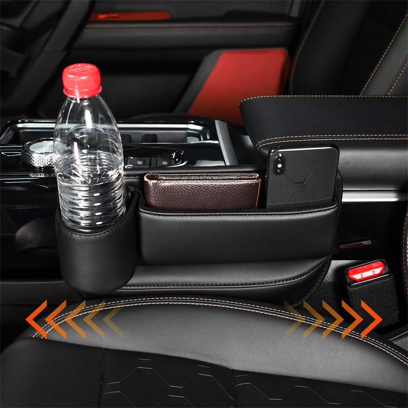 Interieuraccessoires: bekerhouder tussen de achterbank, opbergvak voor in de auto, organizer._voghion.com