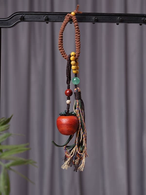 Car hanging Car Hanging Ornament New Car - apple-rosewood-hemp-rope-tassel-