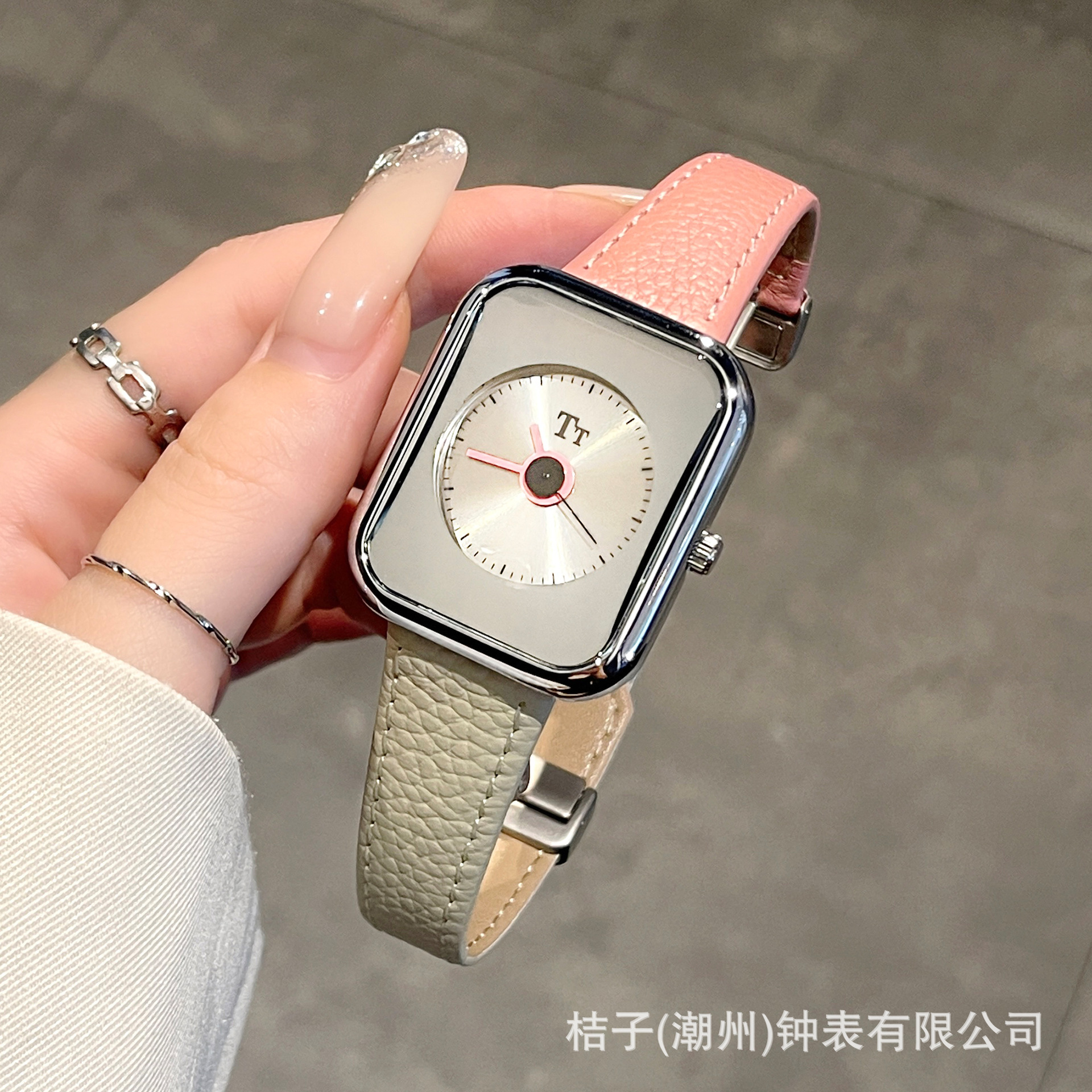 Milisha Watch Minimalist Style High-End Personality Watch Women's Square Quartz Watch Strap Model 2026 Is Trending