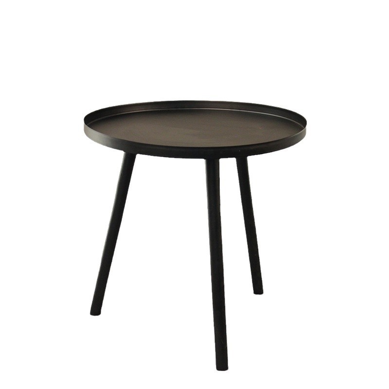 Nórdico mesa de cabecera de hierro forjado mesa de cabecera americana mesa de almacenamiento de la cama mesa de té mesas laterales mesas redondas