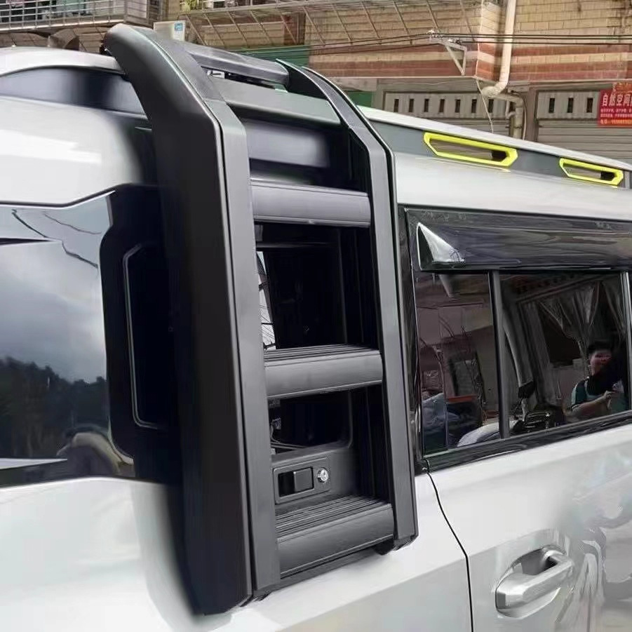 Jietu Traveler Aluminum Alloy Roof Rack Shanhai T2 Off-Road Modification Frame Platform Side Ladder Side Bag
