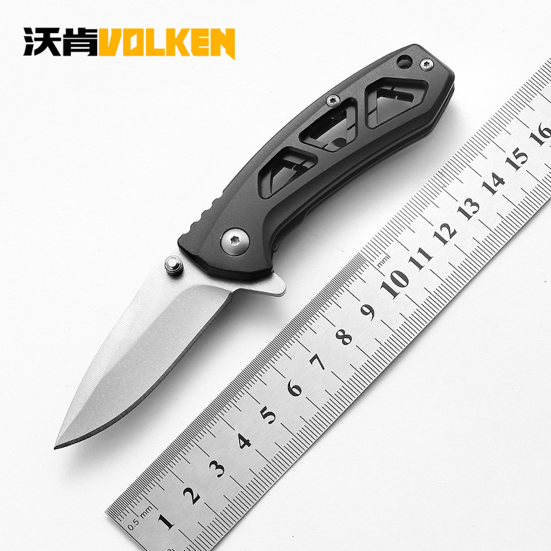 新款多功能3Cr13 户外便携战术防身口袋小刀具铝合金野营折叠刀