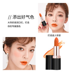 密文代發菲美人奶橘色口紅正橘色滋潤不易掉色唇膏橘紅色橙色粉橘