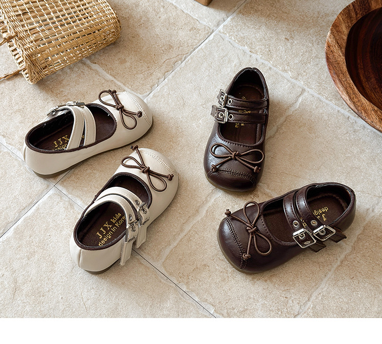 Sapatos de pele de princesa para meninas sola macia estilo_voghion.com