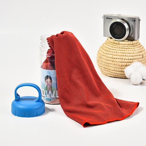 Factory supply woven fiber towel bag, cold sensation towel, summer cooling, ice cool towel, cooling outdoor, cool sensation sports towel