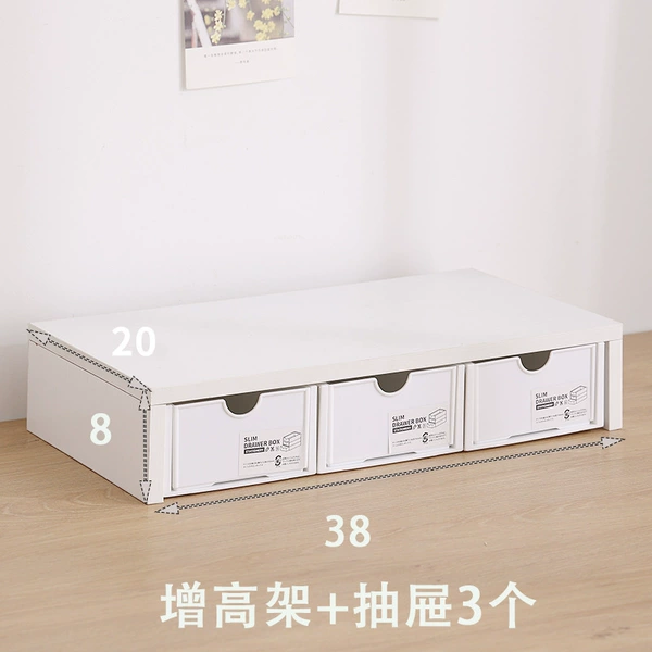 38 long single layer white + 3 storage boxes