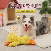 宠物毛绒玩具陪睡鸭磨牙室内发声卡通鸭狗狗猫咪小型用品冲锋鸭子