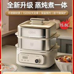 蒸锅电蒸锅不锈钢家用大容量多功能多层早餐机蒸煮炖一体锅