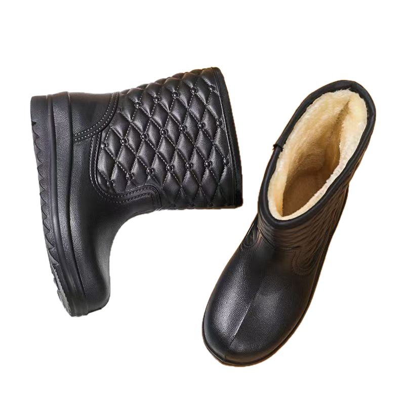 2025 invierno botas de nieve de lana impermeables zapatos de nieve impermeables EVA botas cálidas ligeras antideslizantes image 5
