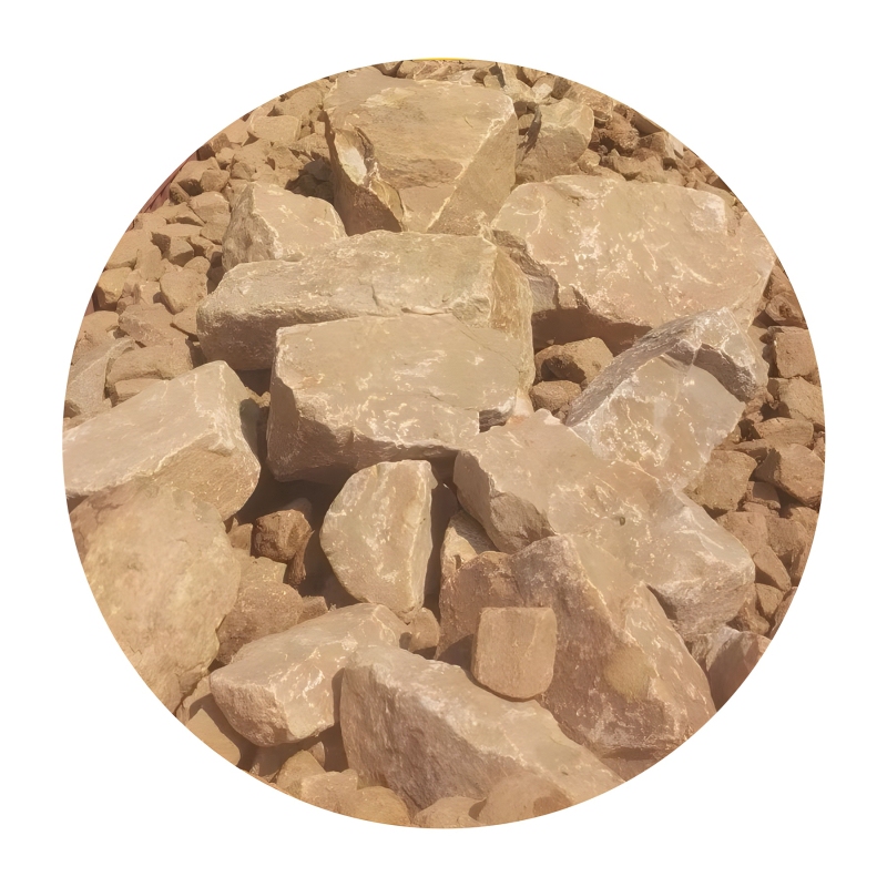 Landscape Small Yellowstone Garden Courtyard Decoration Yellow Stone Revetment Streamstream Landscape Stone Lawn Green Space Embellished with Yellow Stone