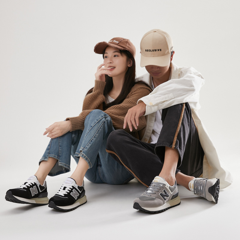 哇噢官方新百伦男鞋新款女鞋子运动鞋休闲跑步鞋阿甘鞋春正品2025