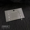 Silver needle, fashionable retro earrings, wholesale