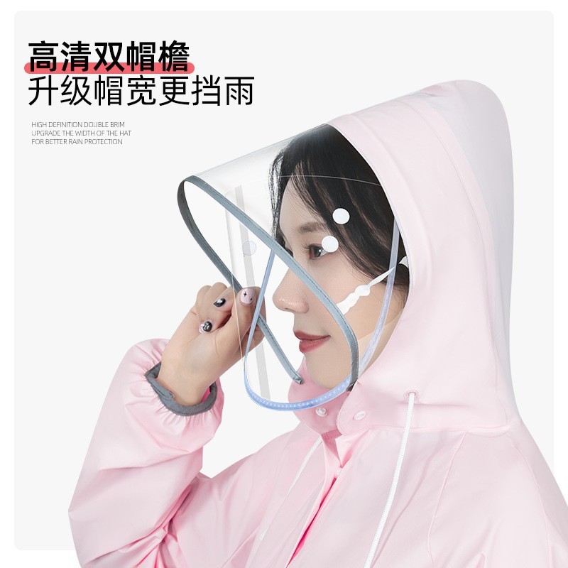 防暴雨电动车雨衣女eva长款全身单人一体式成人摩托车雨披男学生|undefined