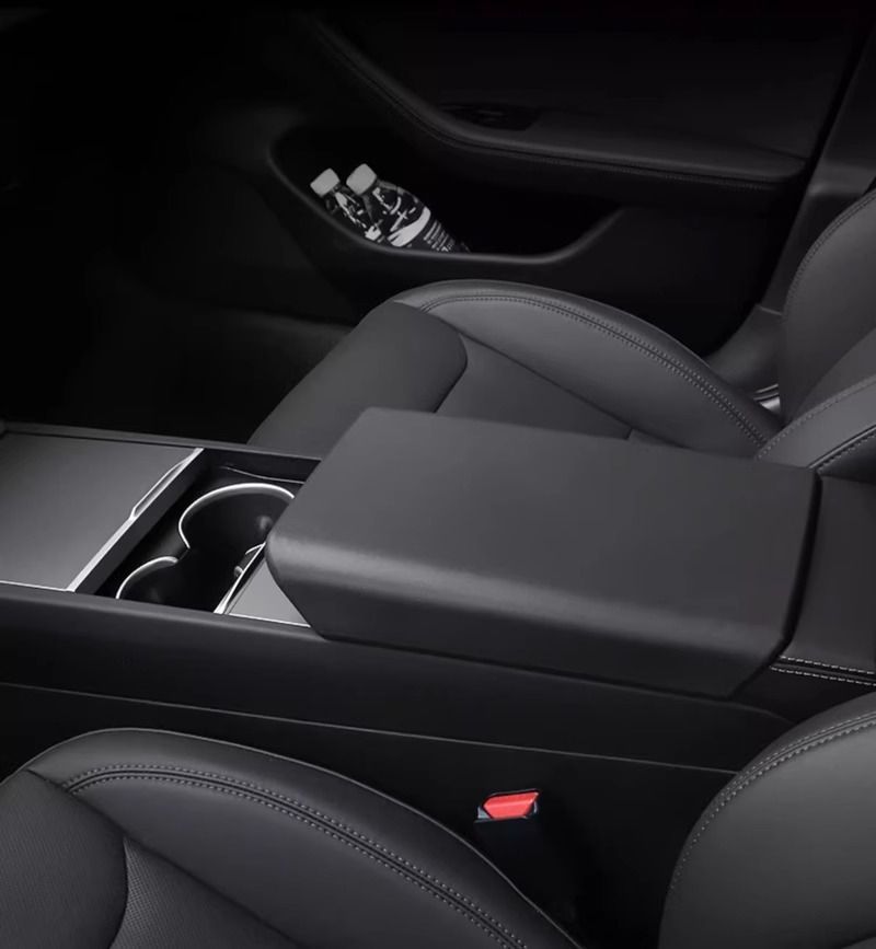 Suitable for Tesla's New Version of Model 3/Y Armrest Box Cover Protective Cover Central Control t Interior Shell Cover Modification Accessories