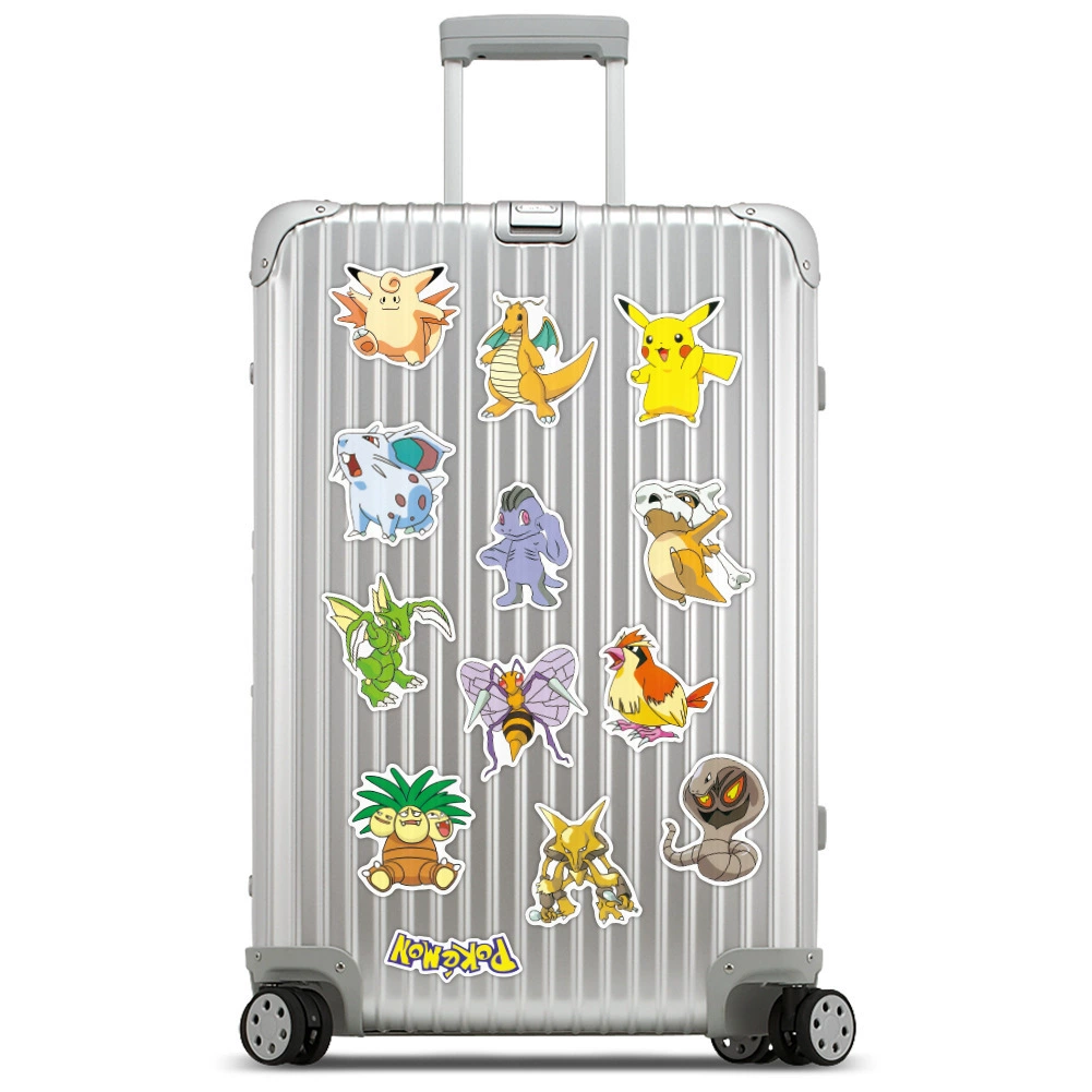50 наклеек Pokémon для детей, милые домашние животные, граффити Pokémon, Пикачу, компьютерный чемодан