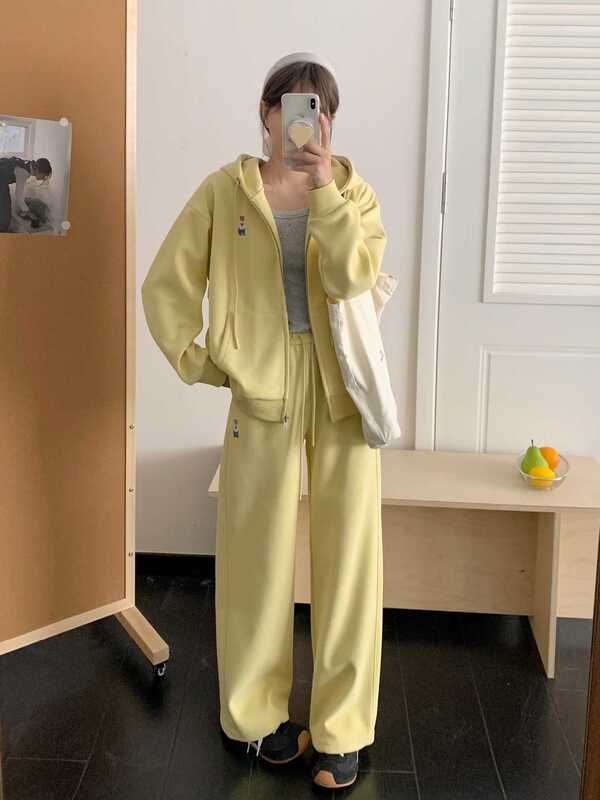 学院风卫衣上衣女连帽2025年秋季新款运动风休闲开衫美式高街外套|undefined
