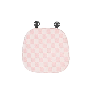 Autumn and Winter Car Cushion Simple and Beautiful Personality Car Warm Thickened Non-Slip Seat Cushion Plush Comfortable Car Seat Cushion (Seat cushion, seat cover) - beautiful-personality-pink-cushion-front-row