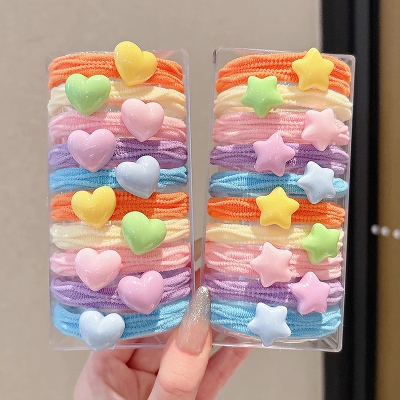 Cordón de cabello para niños 2025 nueva banda de goma para niñas no lastimas cordón de cabello de alta elasticidad y duradero anillo de cabello de cola de caballo