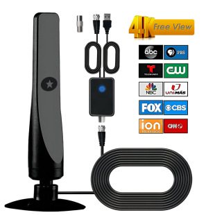 Popular European and American HDTV vertical sucker antenna HD DVB-T2 ground wave Digital TV antenna