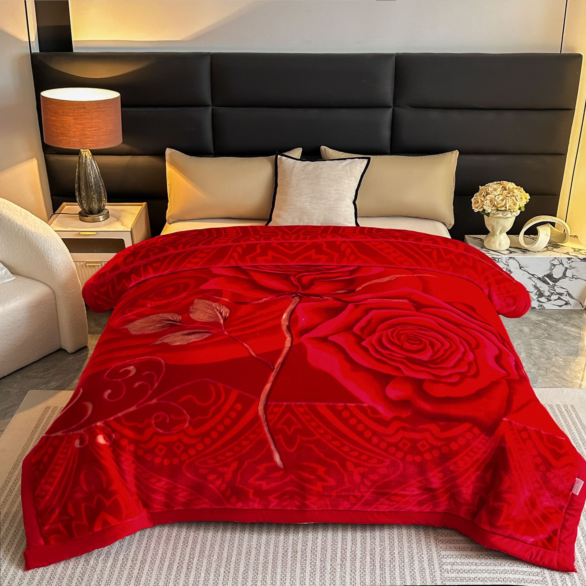 Mantras de doble capa de Lacher otoño y invierno hogar doble sofá cama mantas gruesas de oficina siesta mantas al por mayor