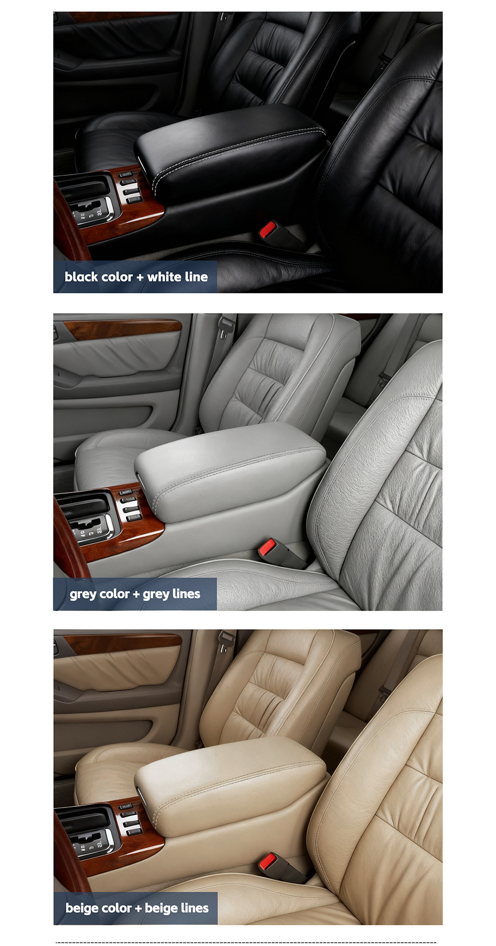 Suitable for 99-05 Lexus Armrest Box Lexus Gs300 Gs400 Gs430 Center Console Armrest Leather Cover