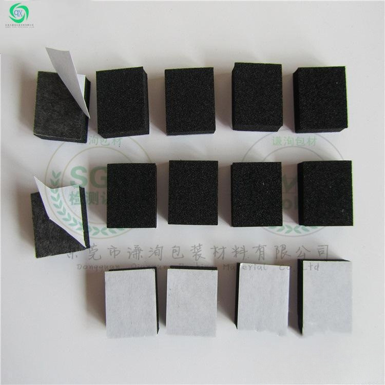 现货现货供应 5cm*5cm黑色泡棉脚垫 30mm*30mm方形海绵垫片背胶