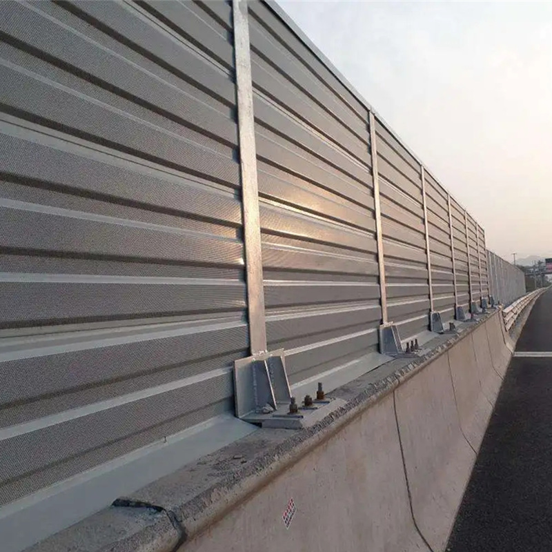 高速公路声屏障 室外隔音屏 百叶孔隔音屏障墙 空调机组隔音板