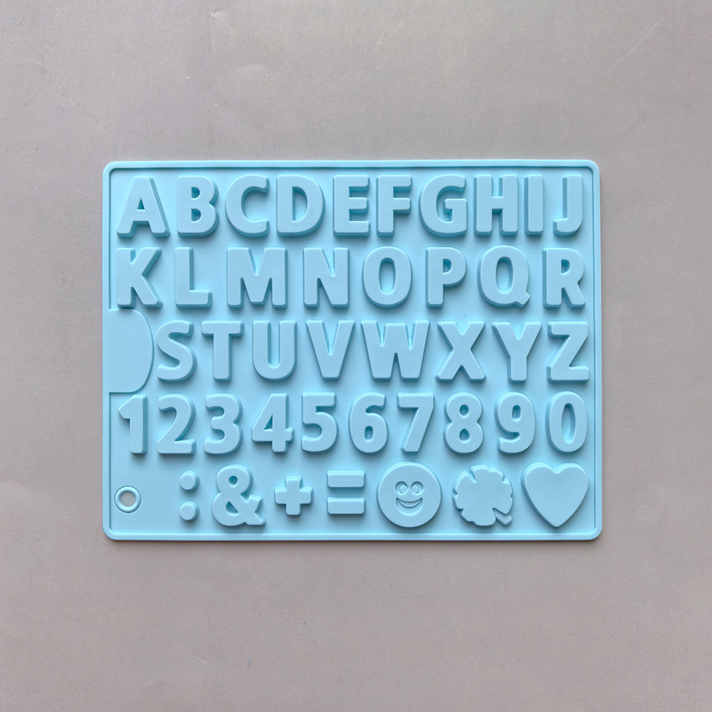 462 chocolate monoletra pastel de chocolate molde de silicona gelatina molde de torta de pan herramientas de horneado