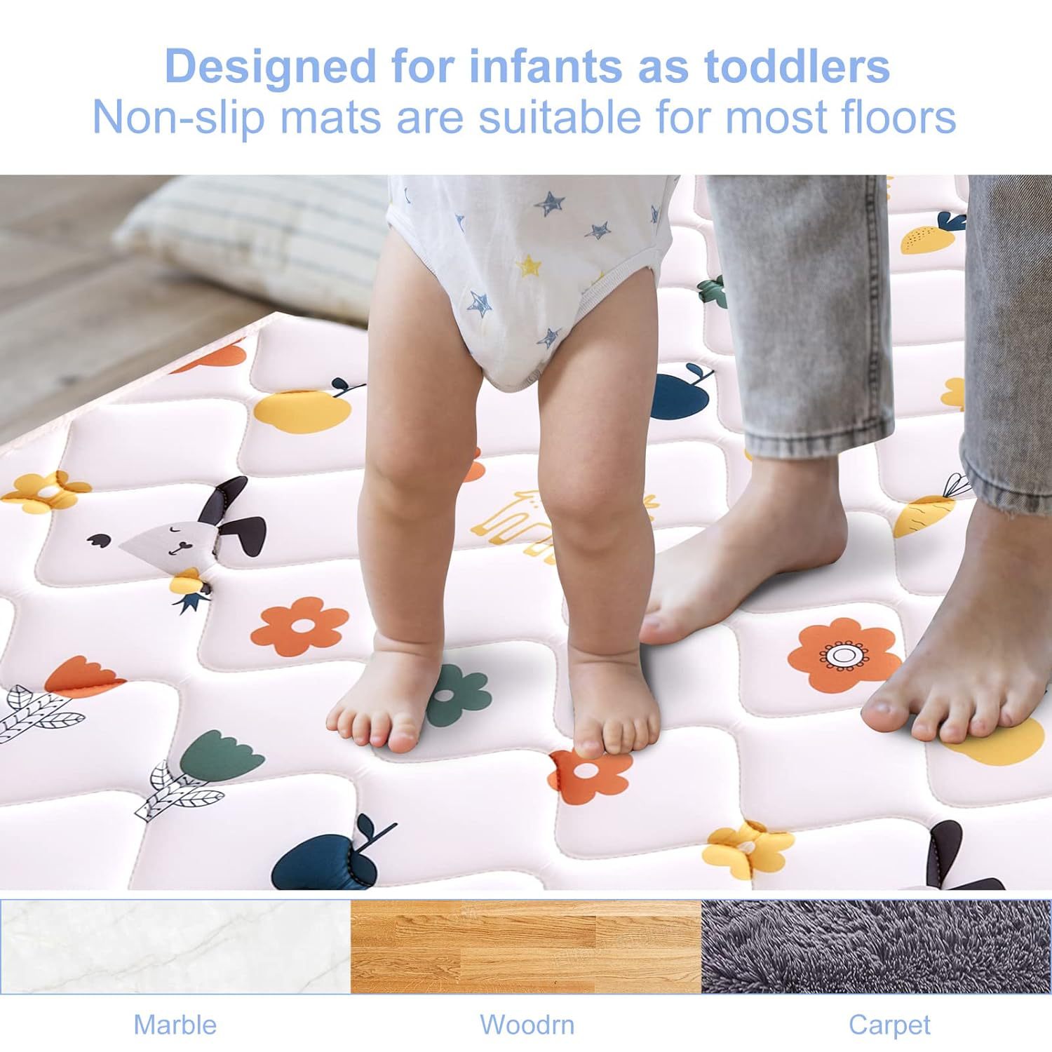 Alfombrilla para juegos de espuma para bebés de alta calidad Alfombrilla para gatear para bebés Alfombrilla para actividades para niños Mesa de centro Alfombrilla para el borde de la cama Explosiva de Amazon