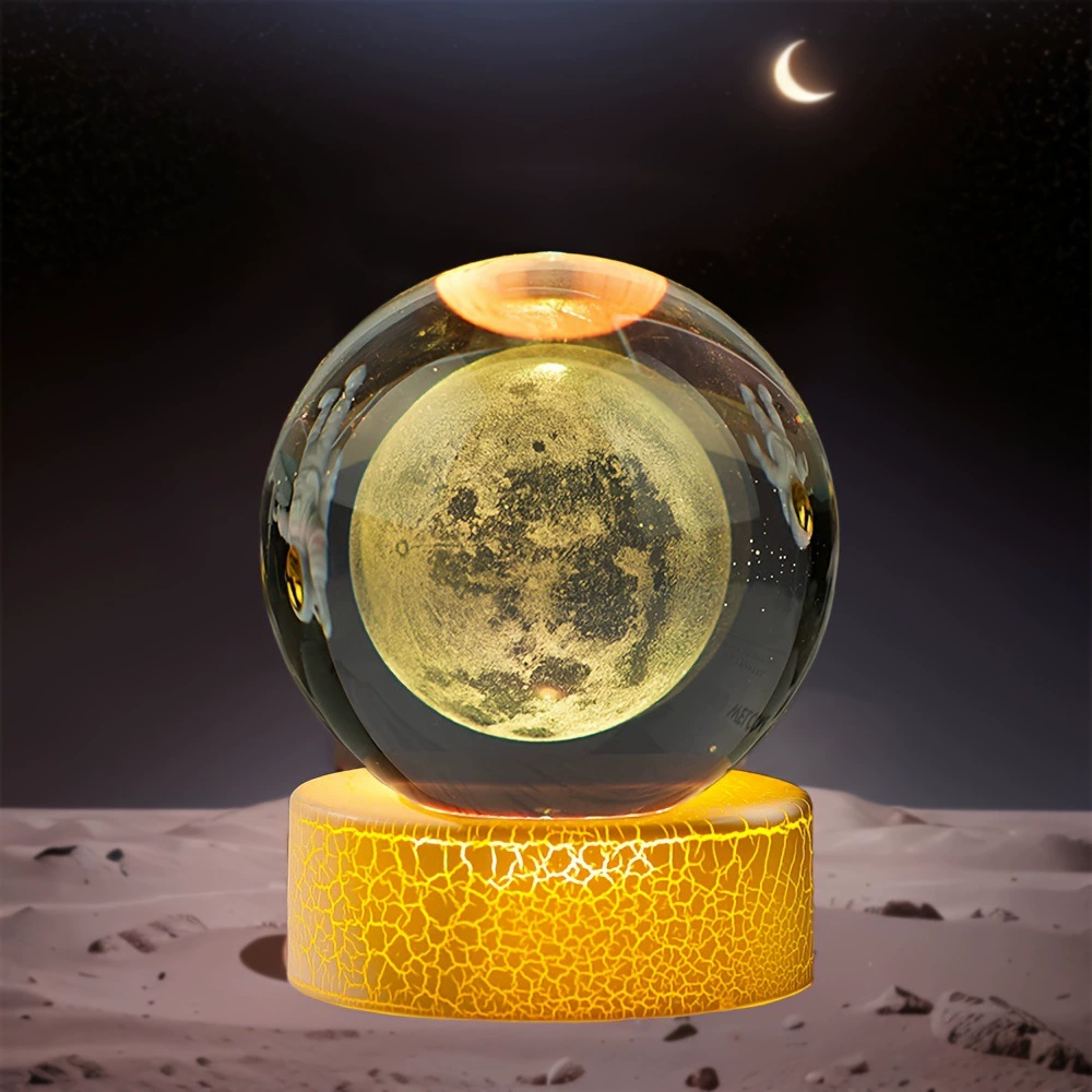 Луна, столовая лампа с дизайном планетарной станции, 3D