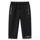Summer New Men's Solid Color Capri Pants Thin Quick-drying 7 Plus Size Shorts Casual Workwear Sports Pants