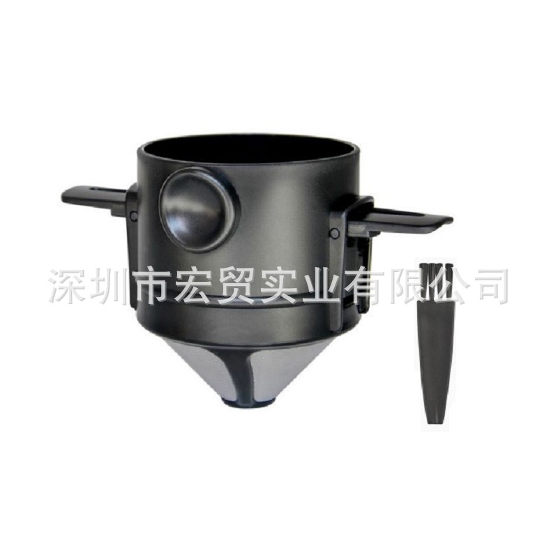 Filtro de café pequeño Ángel Filtro de acero inoxidable Filtro de embudo-filtro de té de café plegable portátil