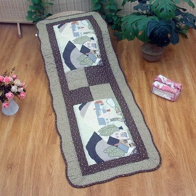 Patchwork Living Room Mat — Avtomobil döşəmə paspasları - country-fields-bedside-mat-or-car-mat-for-rear-seat-50x135cm