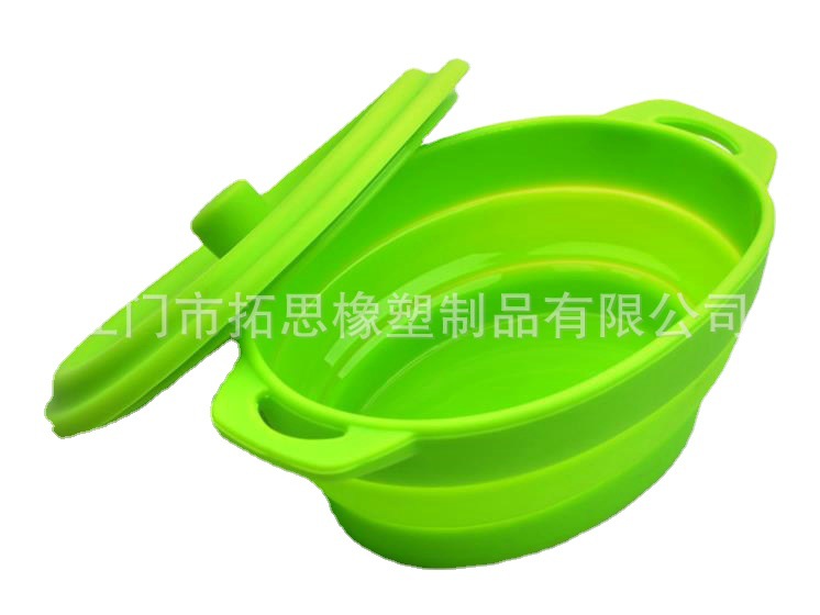 硅胶饭盒食品级硅胶保鲜盒新品硅胶保温盒餐盒 硅胶折叠饭盒