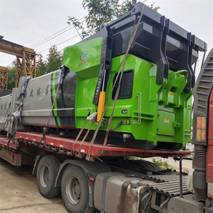 Intelligent mobile garbage compression station horizontal compression dustbin 18m³ garbage collection box