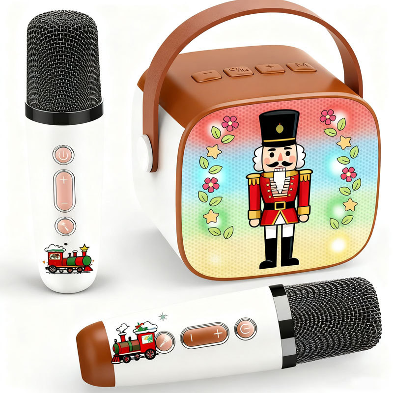 Bluetooth Speaker Wireless Karaoke Microphone Heavy Bass Singing Device Cross-Border P2/K1_voghion.com