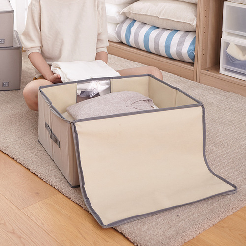 Quick Fold Storage Box, Convenient for Home Organization, Carbonized Bamboo Moisture-Proof